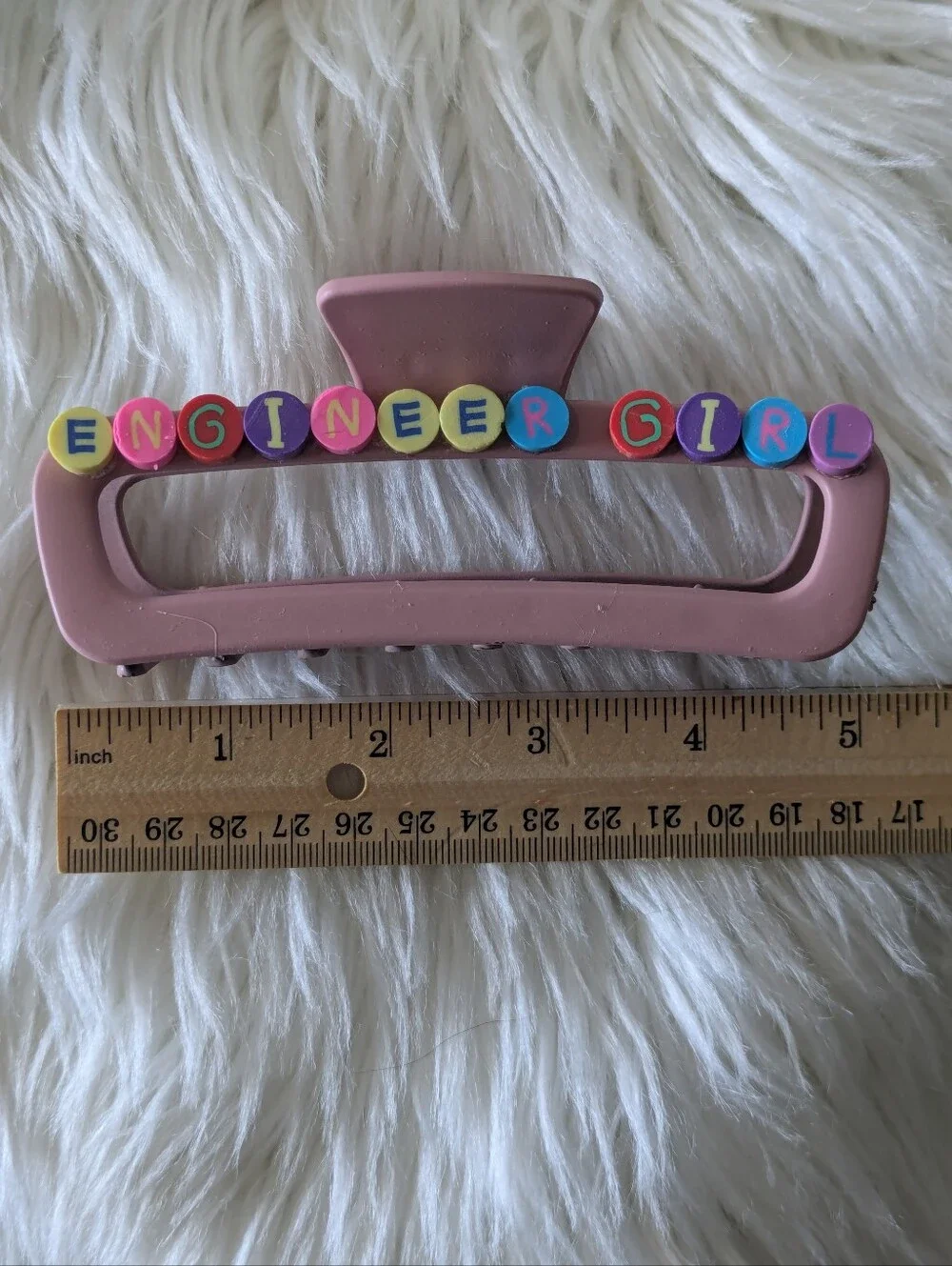 Engineer Girl Hair Clip Claw Style Handcrafted | NWT